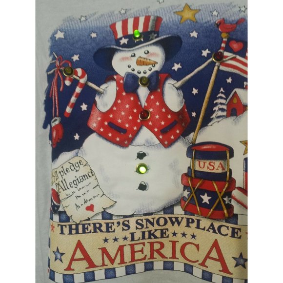 Fourth Of July There's Snow place Like America Lig - Picture 2 of 4